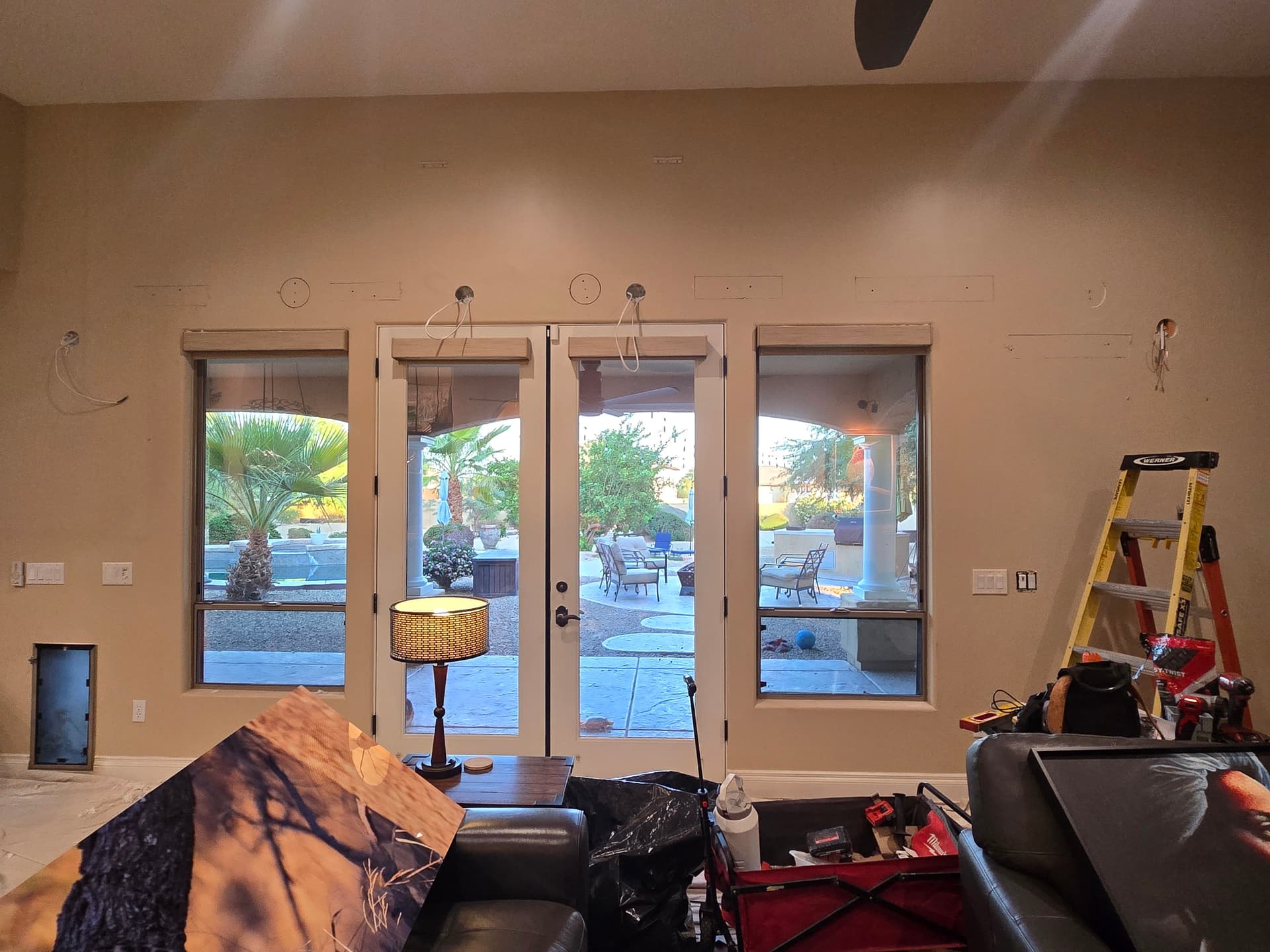 Smart Art Lighting Installation in a Cozy Home image