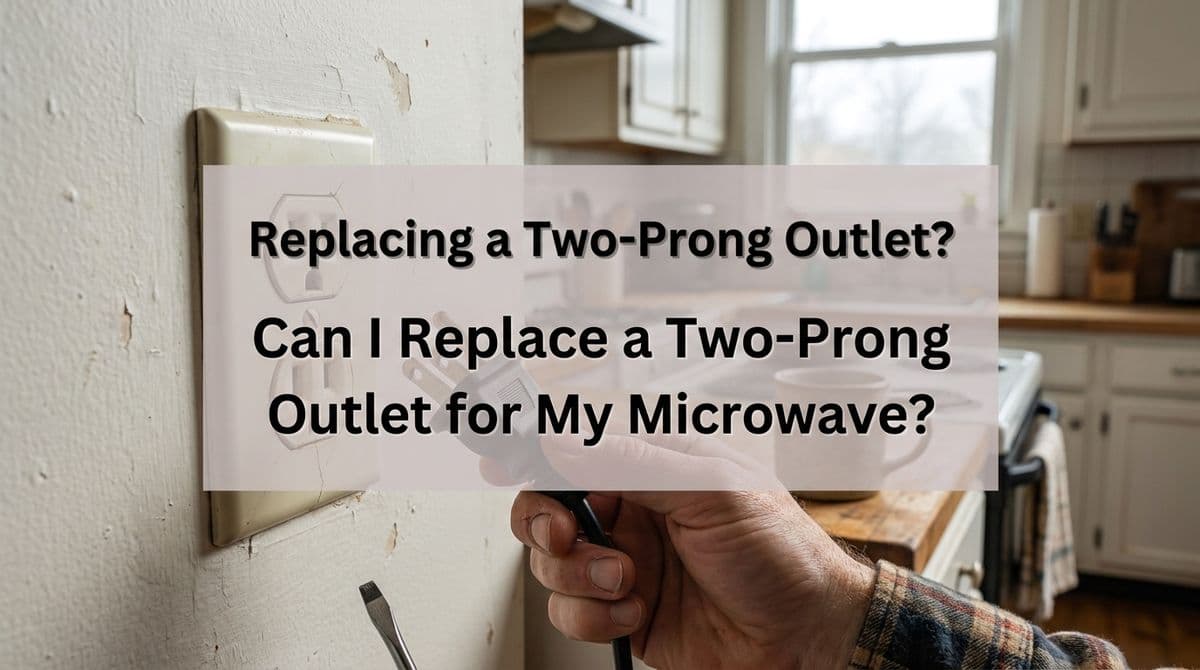 Can I Replace a Two-Prong Outlet for My Microwave? image