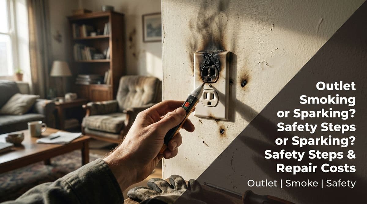 Outlet Smoking or Sparking? Safety Steps & Repair Costs image
